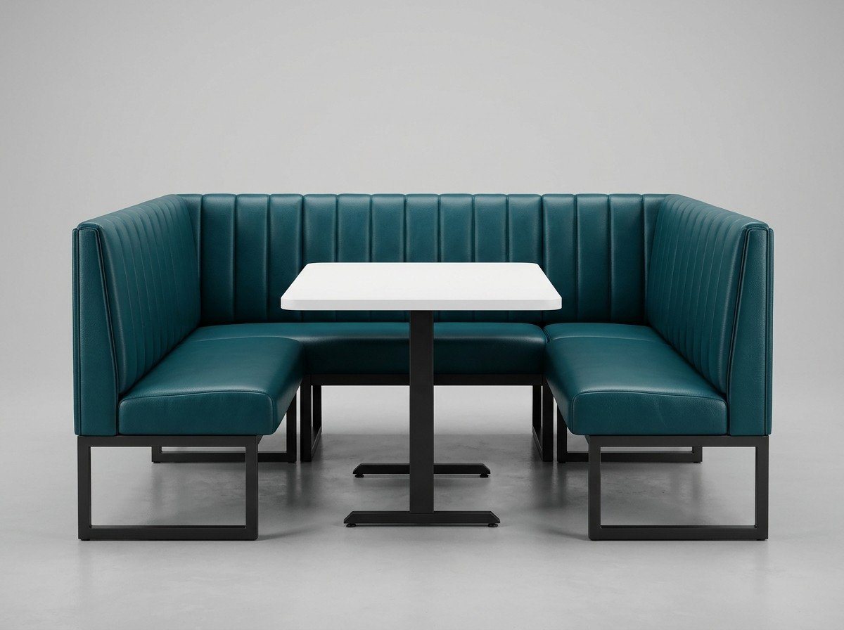 Commercial Restaurant Single Booth Seating & Dining Table - Commercial Kitchen Equipment Mangaluru